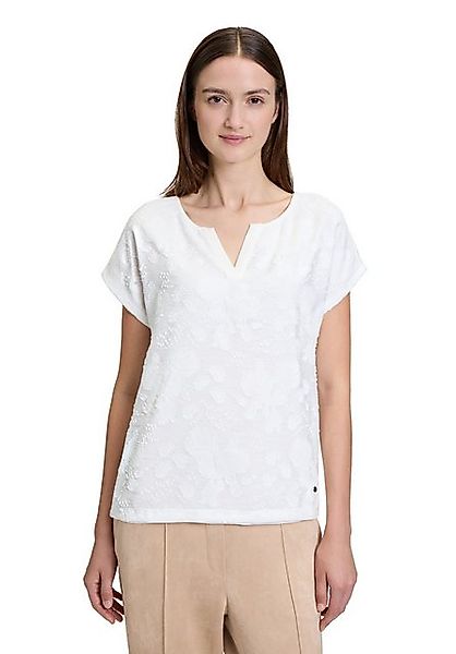 Betty&Co Kurzarmshirt Betty & Co Casual-Shirt mit V-Ausschnitt (1-tlg) Mate günstig online kaufen