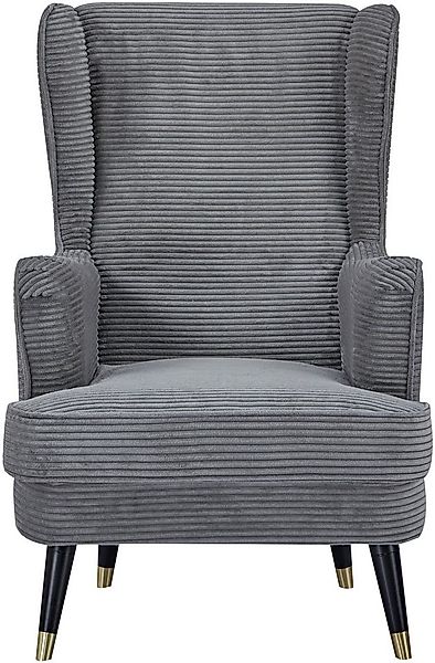 Home affaire Ohrensessel ZILLER, TV-Sessel, frei im Raum stellbar, in Cord günstig online kaufen