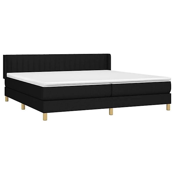 vidaXL Boxspringbett mit Matratze Schwarz 200x200 cm Stoff 3130459 günstig online kaufen