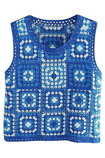 Next Trägertop Kastiges Tanktop mit Häkeldetails und Baumwolle (1-tlg) günstig online kaufen