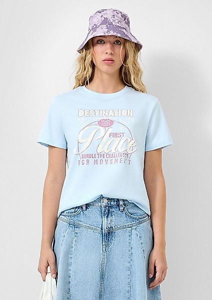 QS Kurzarmshirt T-Shirt T-Shirt mit Frontprint günstig online kaufen