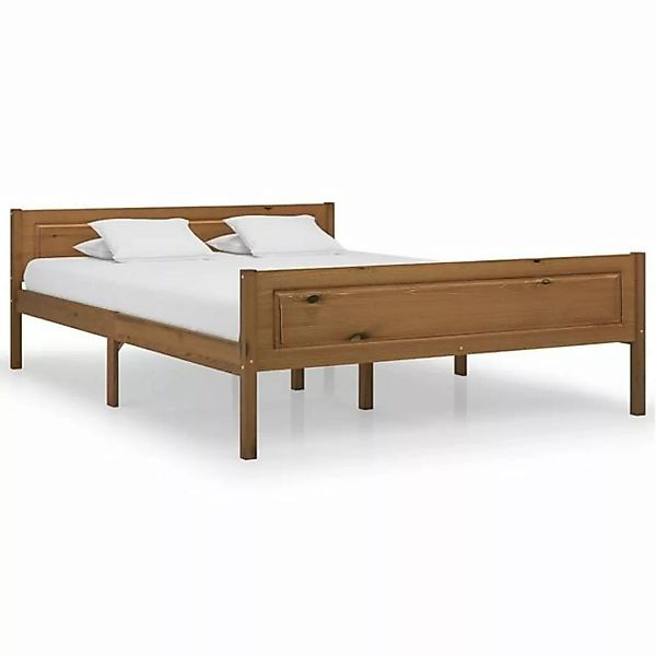 furnicato Bett Massivholzbett Kiefer Honigbraun 160x200 cm günstig online kaufen