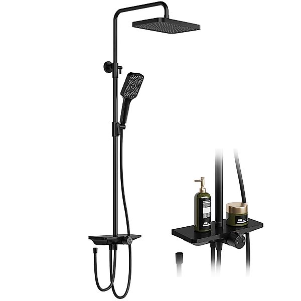 GarveeMore Brausegarnitur Duschsystem, Regendusche mit Umsteller, günstig online kaufen