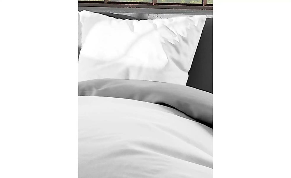 BIERBAUM Wendebettwäsche »Modern Uni in Gr. 135x200 oder 155x220 cm«, Moder günstig online kaufen