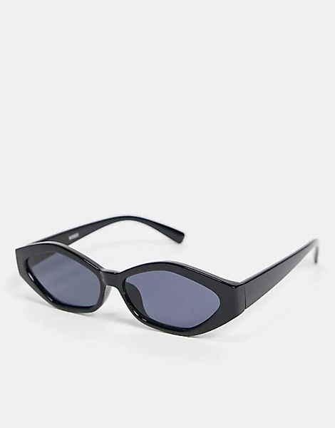 Madein – 70er-Kollektion – Schmale Sonnenbrille-Schwarz günstig online kaufen