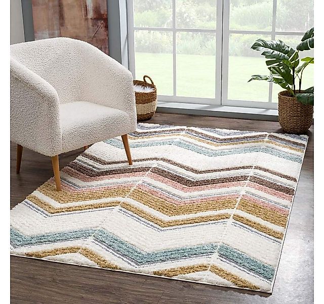 Carpet City Hochflor-Teppich Focus 3009, rechteckig, Höhe: 20 mm, Läufer, B günstig online kaufen