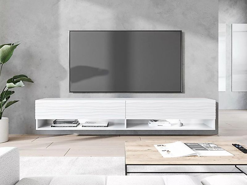 MIRJAN24 TV-Schrank A180 MDF (mit zwei Klappen) 180x33x30 cm, mit Füße günstig online kaufen