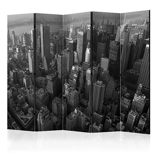 5-teiliges Paravent - New York: Skyscrapers (bird's Eye View) Ii [room Divi günstig online kaufen