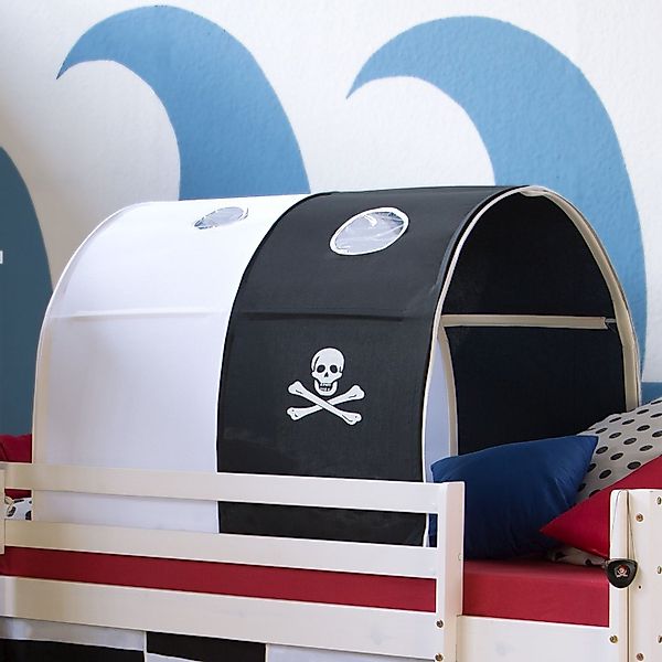 Homestyle4u Tunnel Bogen Zelt Bettzelt Blau für Hochbett günstig online kaufen