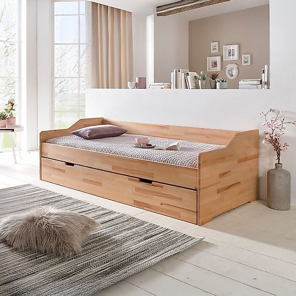 WOODLIVE Massivholzbett praktisches Bett Lea aus günstig online kaufen