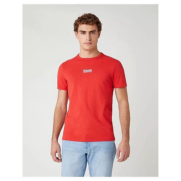 Wrangler Seas Logo Kurzärmeliges T-shirt XL Rococco Red günstig online kaufen