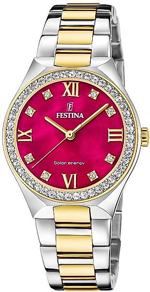 Festina Solaruhr Solar Energy F20659/3, Armbanduhr, Damenuhr, Edelstahlarmb günstig online kaufen