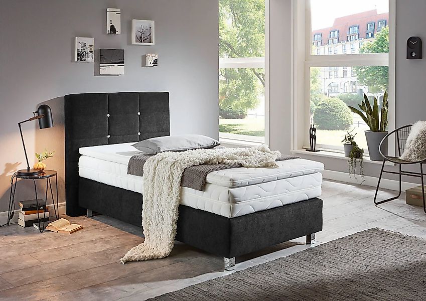 Westfalia Schlafkomfort Boxspringbett mit Knöpfen in Kristalloptik, wahlwei günstig online kaufen