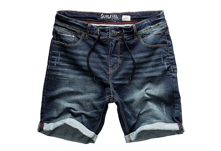 SUBLEVEL Shorts Sweat Shorts Jeans Kurze Hose Bermuda Sweatpants günstig online kaufen