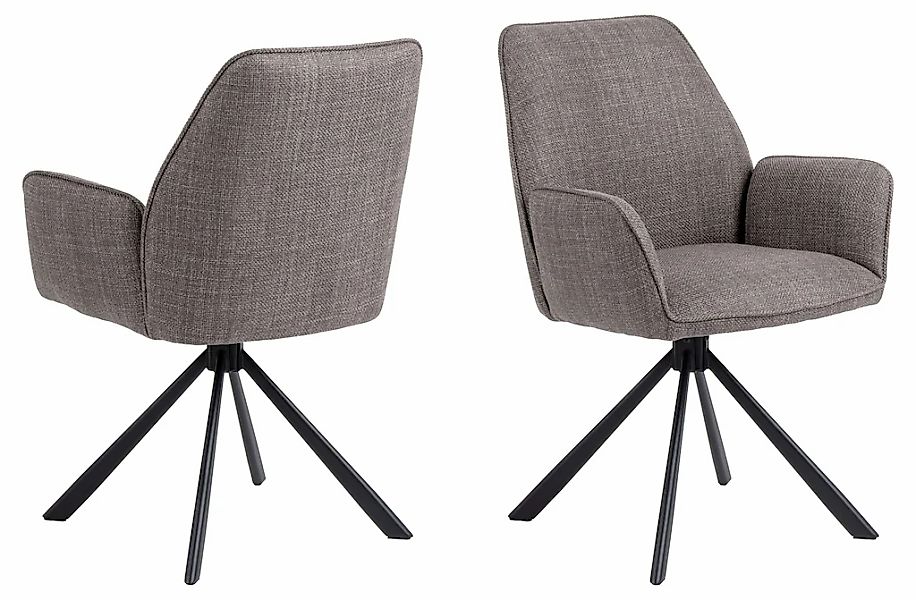 ACTONA GROUP Esszimmerstuhl "Glenda, gepolsterter komfortabel Stuhl mit Arm günstig online kaufen