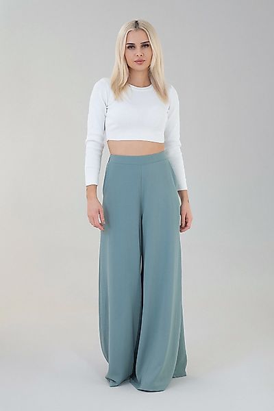 fashionshowcase Palazzohose Damen High Waist Sommerhose günstig online kaufen