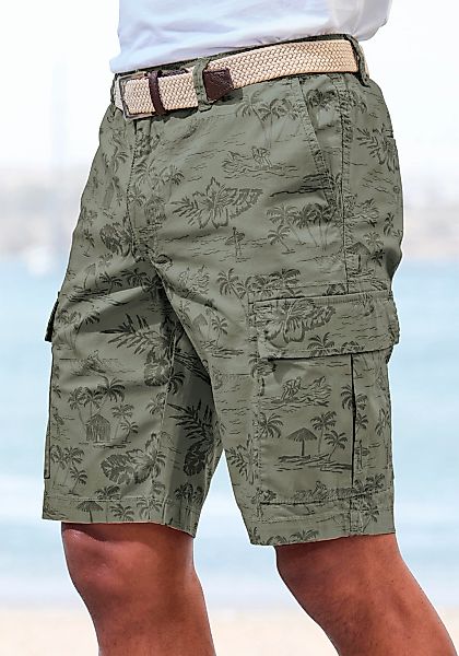 John Devin Cargoshorts, Shorts aus elastischer Baumwolle, modisch bedruckt günstig online kaufen