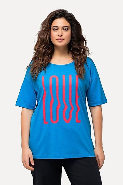 Ulla Popken T-Shirt T-Shirt oversized LOVE Halbarm günstig online kaufen