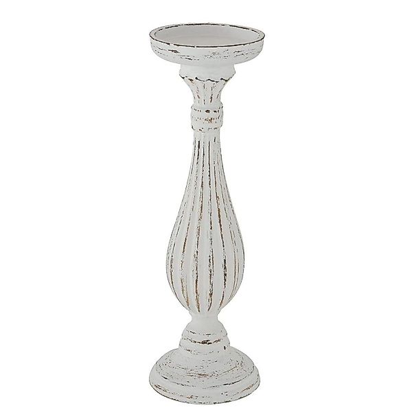 BOLTZE Kerzenständer Dinah, Weiß, aus Holz, günstig online kaufen