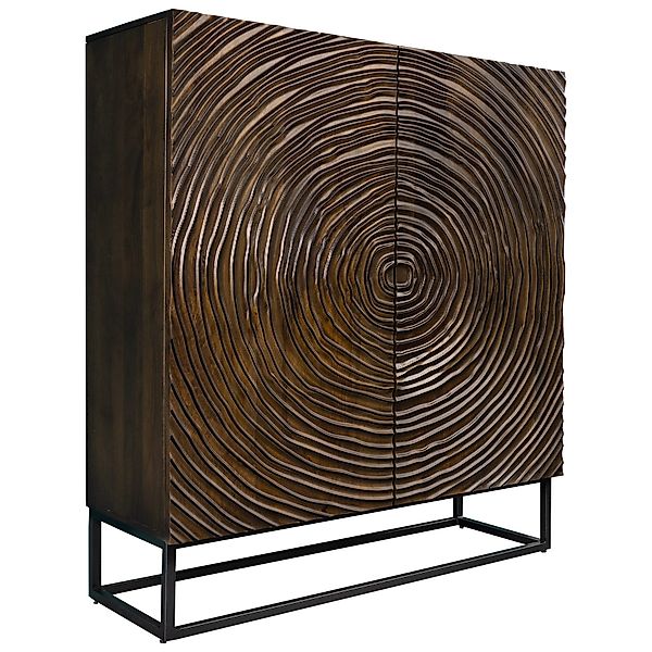riess-ambiente Highboard ZEN CIRCLES 120cm dunkelbraun günstig online kaufen