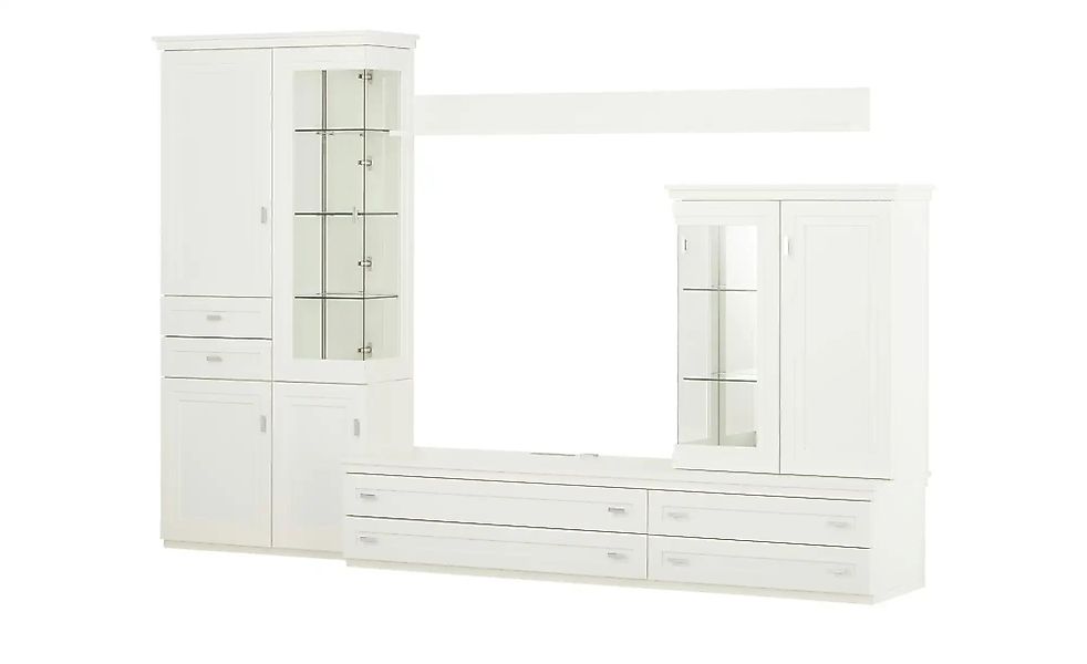 Wohnwand  Cole ¦ weiß ¦ Maße (cm): B: 334 H: 222 T: 62.0 Kommoden & Sideboa günstig online kaufen
