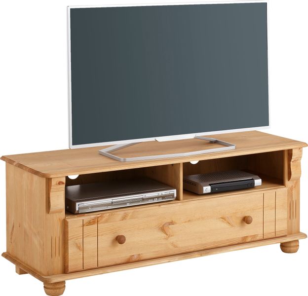 Home affaire TV-Board "Adele" Breite 120 cm, mit Schublade, aus massiver Ki günstig online kaufen