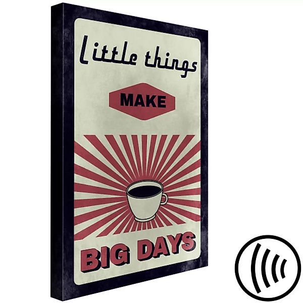 Wandbild Little Things Big Days (1 Part) Vertical XXL günstig online kaufen