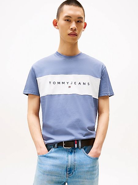 Tommy Jeans T-Shirt "TJM REG CBLK LINEAR LOGO TEE" günstig online kaufen