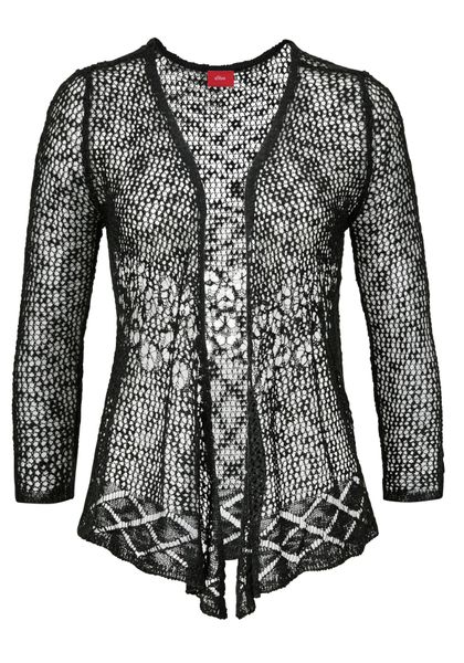 s.Oliver Strickjacke in luftiger Häkeloptik, sommerlicher günstig online kaufen