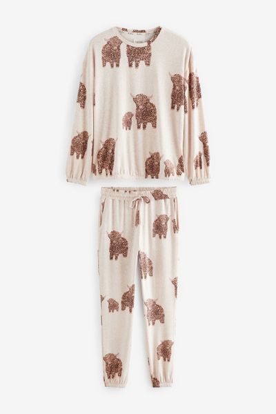 Next Pyjama Weicher, langärmeliger Schlafanzug (2 günstig online kaufen