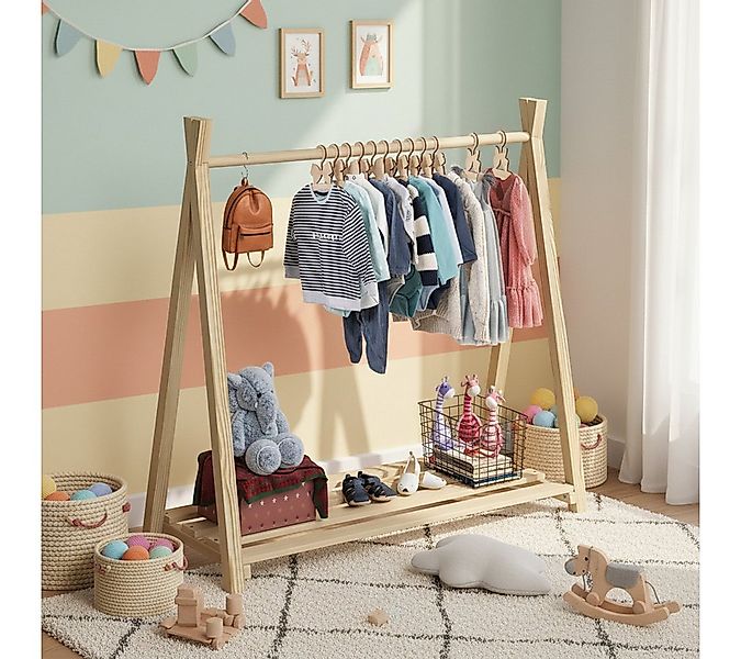 Bellabino Kleiderständer Ryck für Kinder im natürlichen Design, Kindergarde günstig online kaufen
