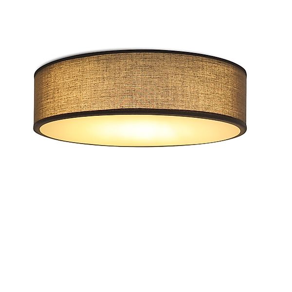 ZMH Deckenleuchte Deckenlampe runde mit Stoffschirm günstig online kaufen