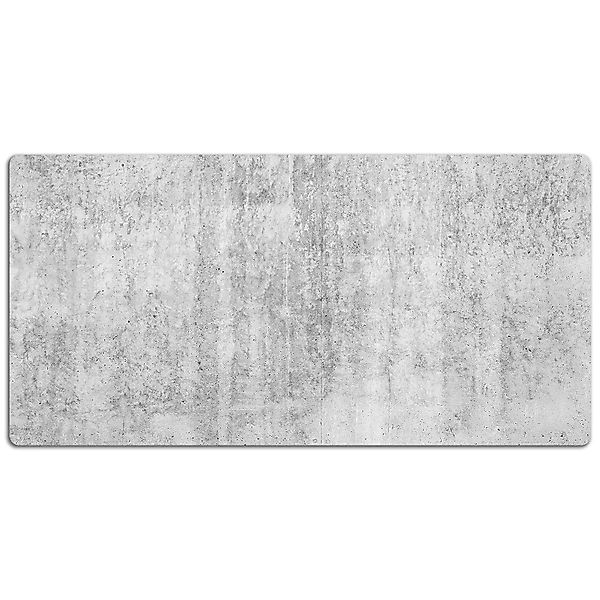 Tulup Schreibtischunterlage Grauer Beton Schreibtisch Matte 90x45 cm Grau D günstig online kaufen