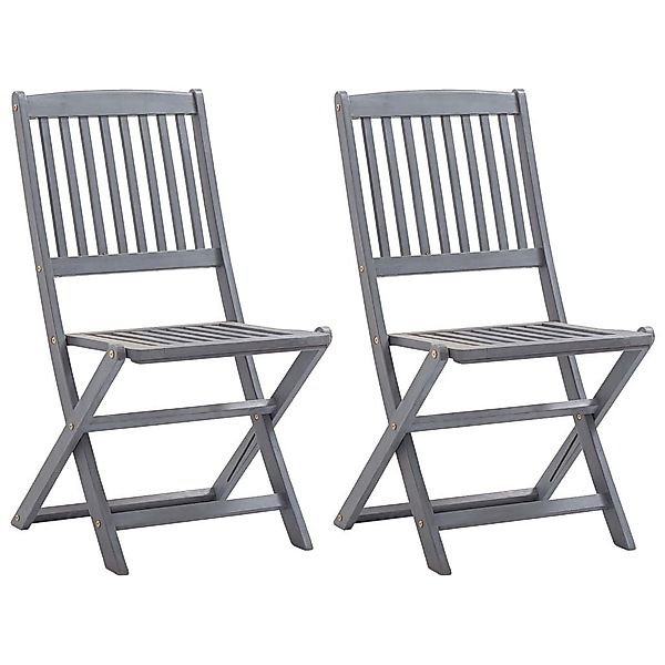 vidaXL Gartenstuhl Klappbare Gartenstühle 2 Stk. günstig online kaufen