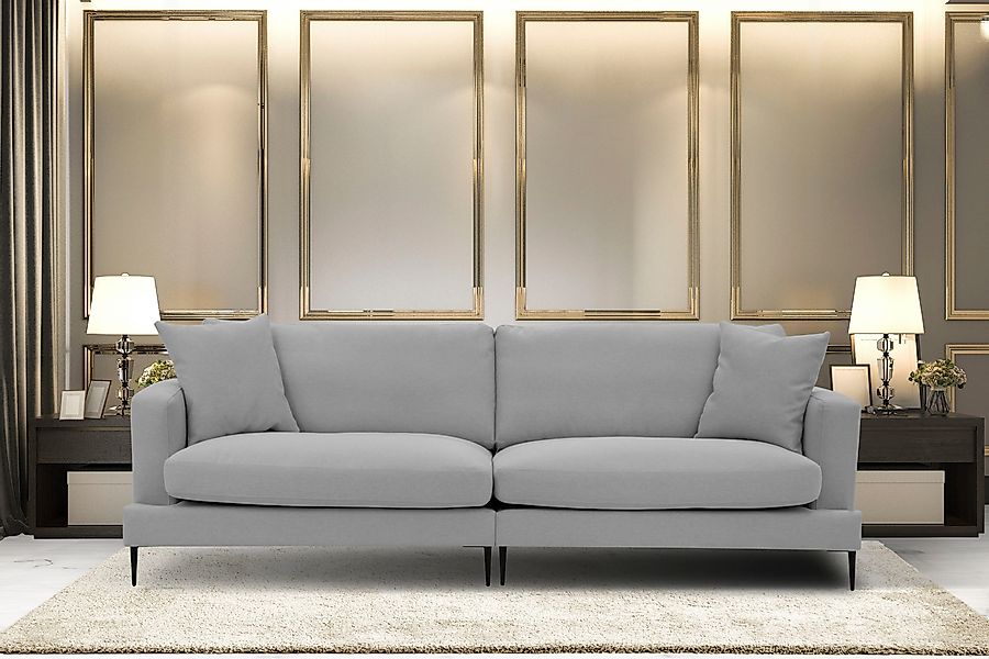 Home affaire Big-Sofa "Cozy elegantes Designsofa, Maße B/T/H: 252/97/80 cm" günstig online kaufen