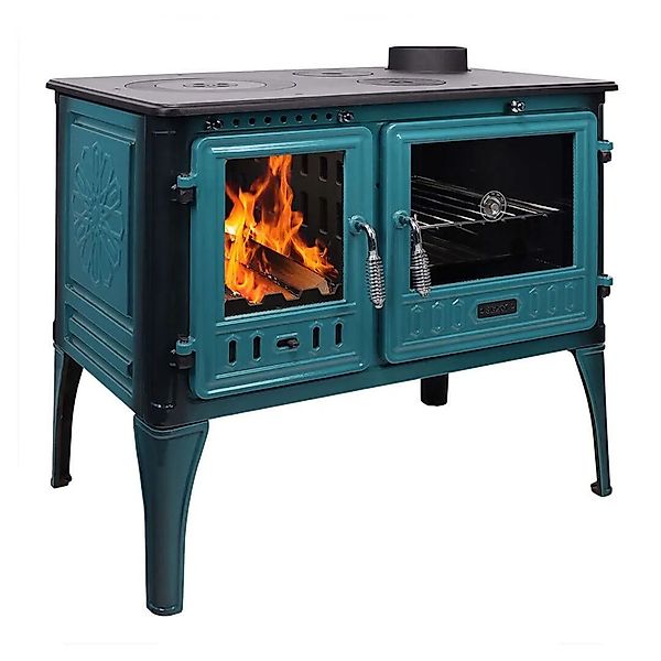 365 Küchenofen Cook Lite Türkis Emailliert 8,5 kW günstig online kaufen