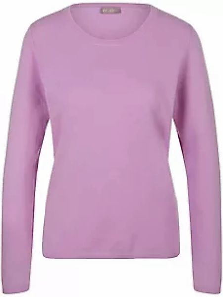 Rundhals-Pullover aus Schurwolle und Kaschmir include lila günstig online kaufen