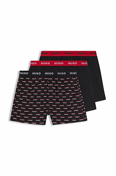 HUGO Underwear Webboxer "WOVEN BOXER TR", 3 Stk. Webboxer mit HUGO Schriftz günstig online kaufen