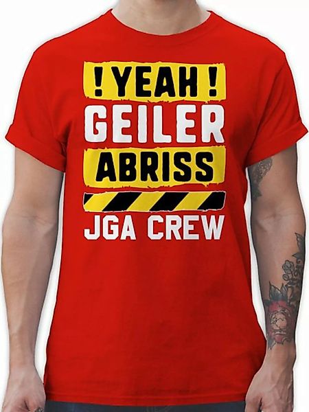 Shirtracer T-Shirt JGA Crew - Yeah geiler Abriss gelb weiß JGA Männer günstig online kaufen
