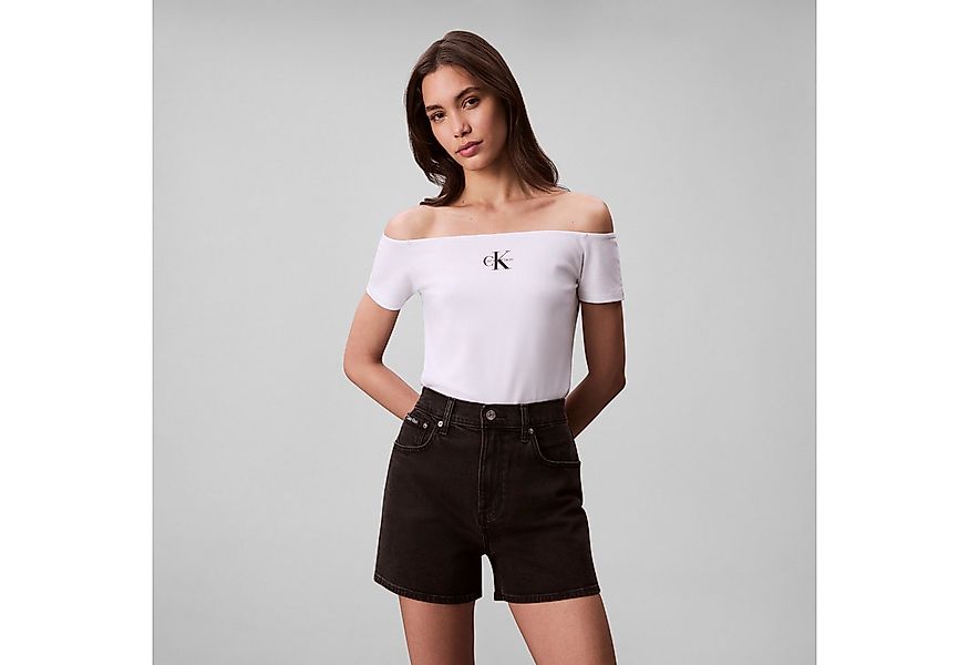 Calvin Klein Jeans Blusentop MNGRM OFF SHLDR STRT Mit tiefem Rundhalsaussch günstig online kaufen