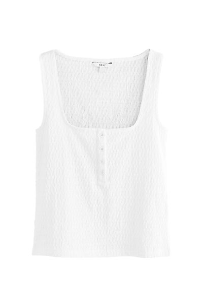 Next Trägertop Strukturiertes Tanktop mit Henleydetail günstig online kaufen