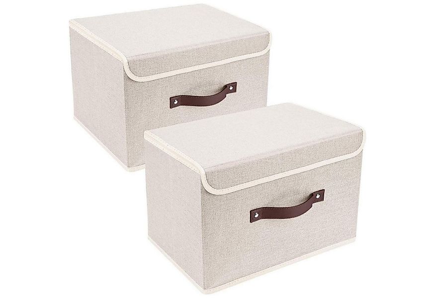 LuxusKollektion Faltbox Aufbewahrungsbox faltbar Deckel Stoff waschbar 38x2 günstig online kaufen