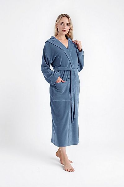 OTTO home Damenbademantel Jule, ideal für Sauna & Spa, Hotelbademantel, Mor günstig online kaufen