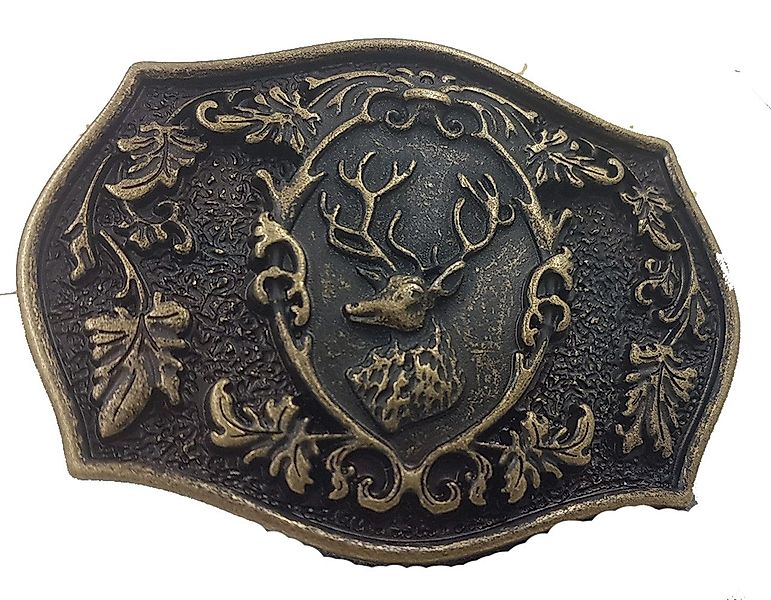 Pezzo D'oro Ledergürtel Wechselgürtelschnalle „Hirsch“ in günstig online kaufen