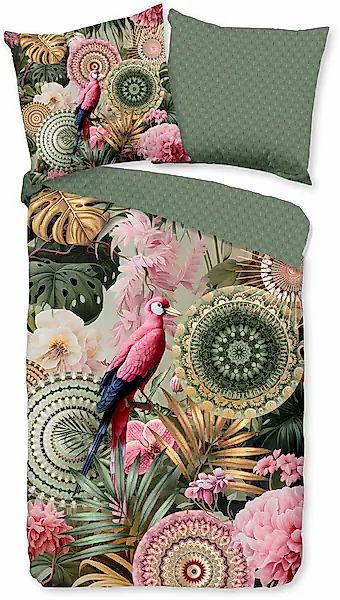 hip Wendebettwäsche »Palay«, Satin, Reißverschluss, Wendeoptik, Mandala, Bl günstig online kaufen