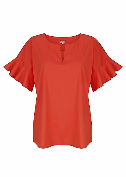 Alba Moda Kurzarmbluse "Bluse Bluse mit V-Ausschnitt" günstig online kaufen