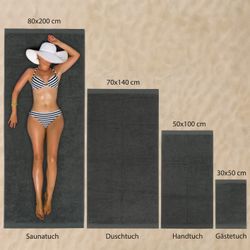 Hausfelder Handtücher Hausfelder Handtücher Set (Anthrazit, günstig online kaufen