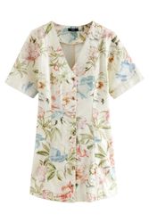 Next Jeanskleid Jeanskleid mit V-Ausschnitt (1-tlg) günstig online kaufen