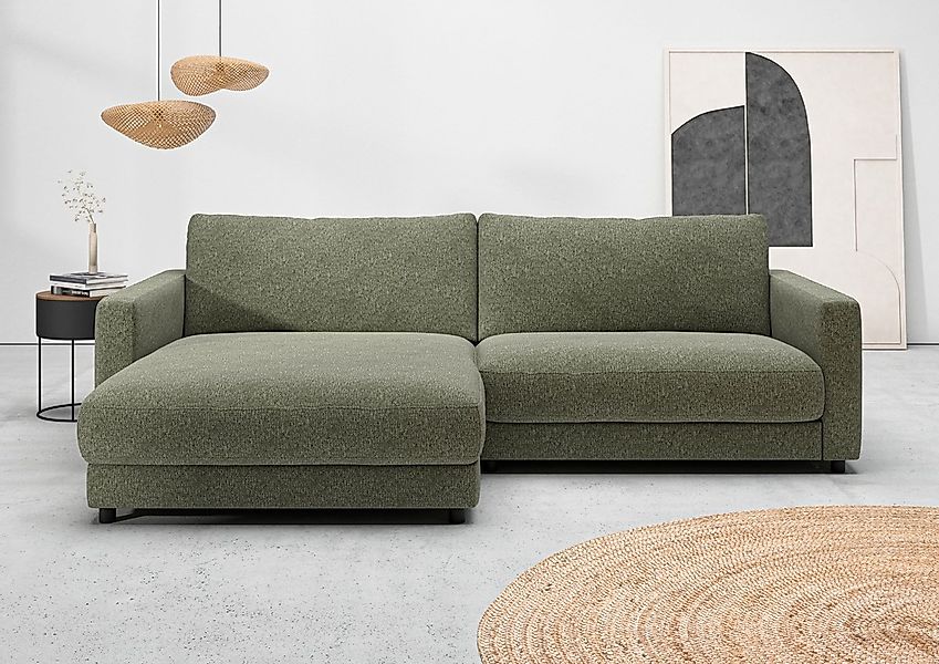 Home affaire Ecksofa "Ecksofa Jiro, L-Form, große Sitztiefe, Breite 265 cm" günstig online kaufen