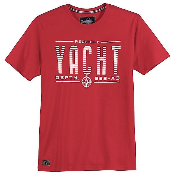 redfield Rundhalsshirt Redfield T-Shirt Yacht Druck in großen Größen, Night günstig online kaufen